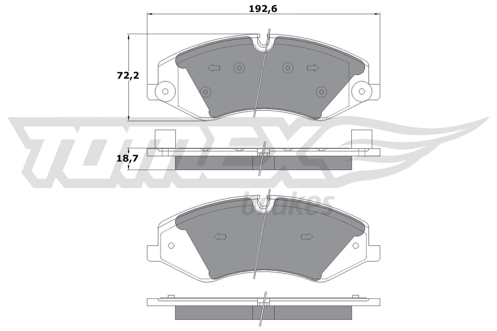 TOMEX Brakes TX 17-73 Sada...